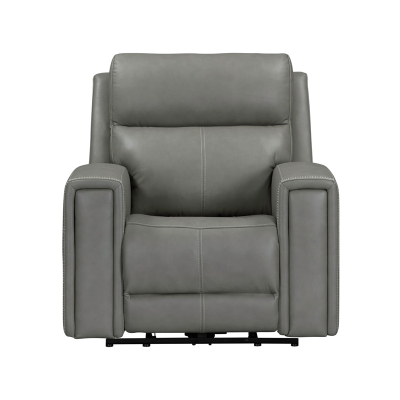 Pemberly Row Triple Power Recline Sofa with Loveseat & Recliner in Gray