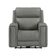 Pemberly Row Triple Power Recline Sofa with Loveseat & Recliner in Gray