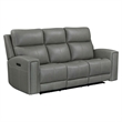 Pemberly Row Triple Power Recline Sofa with Loveseat & Recliner in Gray