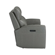 Pemberly Row Triple Power Recline Sofa with Loveseat & Recliner in Gray