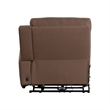 Pemberly Row Zero Gravity Power Recline 6 Piece Sectional with Charging in Brown