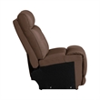 Pemberly Row Zero Gravity Power Recline 6 Piece Sectional with Charging in Brown