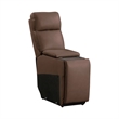 Pemberly Row Zero Gravity Power Recline 6 Piece Sectional with Charging in Brown