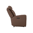 Pemberly Row Zero Gravity Power Recline 6 Piece Sectional with Charging in Brown