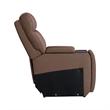Pemberly Row Zero Gravity Power Recline 6 Piece Sectional with Charging in Brown