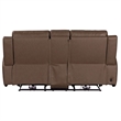 Pemberly Row Zero Gravity Power Recline Sofa & Loveseat with Charging in Brown
