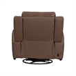 Pemberly Row Zero Gravity Power Recline Sofa & Recliner with Charging in Brown