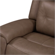 Pemberly Row Zero Gravity Power Recline Sofa & Recliner with Charging in Brown