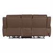 Pemberly Row Zero Gravity Power Recline Sofa with Charging Ports in Brown