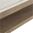 Pemberly Row 3 Piece Cocktail and End Table Set with Drawers in Khaki Brown Wood