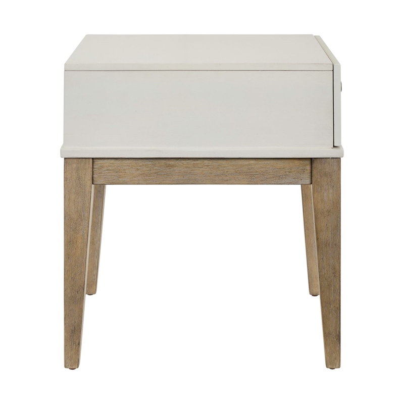 Pemberly Row 3 Piece Cocktail and End Table Set with Drawers in Khaki Brown Wood