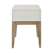 Pemberly Row 3 Piece Cocktail and End Table Set with Drawers in Khaki Brown Wood