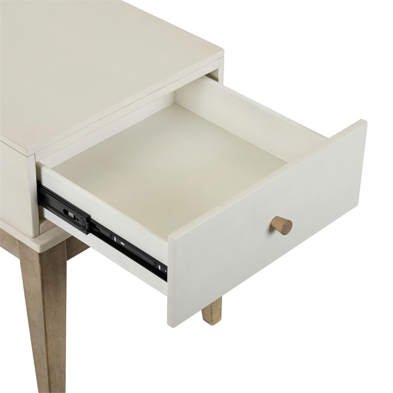 Pemberly Row 3 Piece Cocktail and End Table Set with Drawers in Khaki Brown Wood