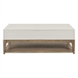 Pemberly Row 3 Piece Cocktail and End Table Set with Drawers in Khaki Brown Wood