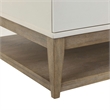 Pemberly Row 3 Piece Cocktail and End Table Set with Drawers in Khaki Brown Wood
