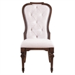 Pemberly Row Upholstered Side Dining Chair Set of 2 in Chateau Brown Hickory