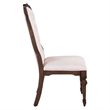 Pemberly Row Upholstered Side Dining Chair Set of 2 in Chateau Brown Hickory