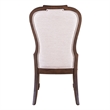 Pemberly Row Upholstered Side Dining Chair Set of 2 in Chateau Brown Hickory