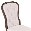 Pemberly Row Upholstered Side Dining Chair Set of 2 in Chateau Brown Hickory