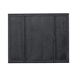 Pemberly Row Curved Bedroom Mirror with Beveled Edge in Chateau Brown Hickory