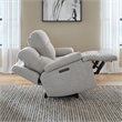 Pemberly Row Triple Zero Gravity Sofa and Recliner with Memory Foam in White