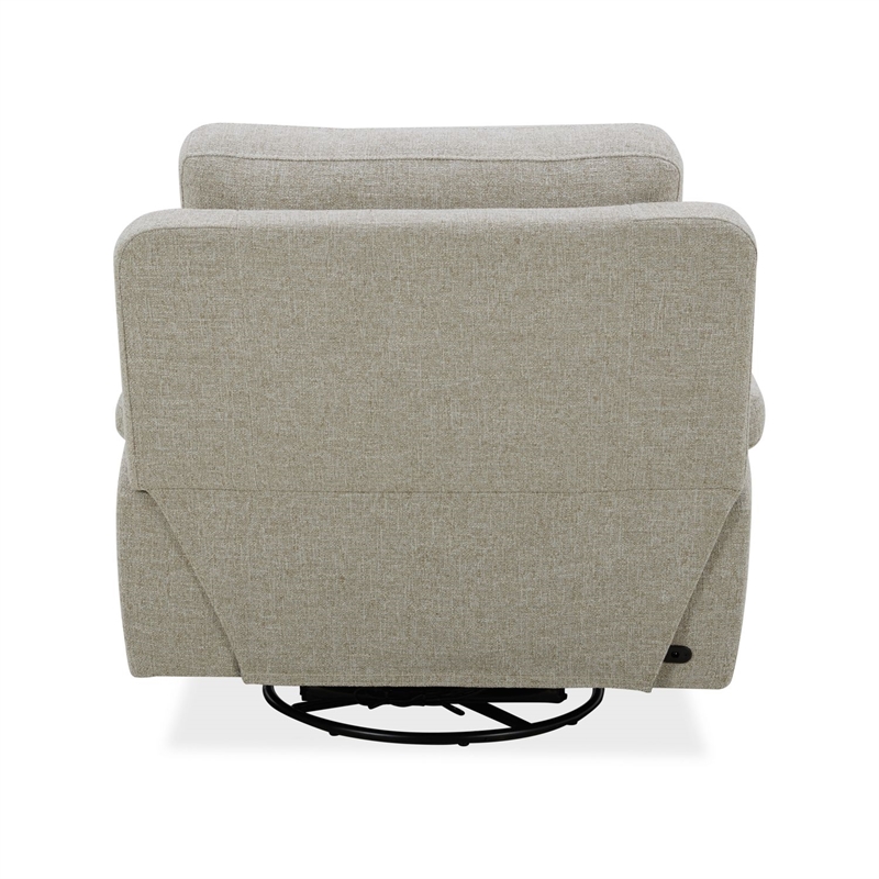 Pemberly Row Triple Zero Gravity Sofa and Recliner with Memory Foam in White