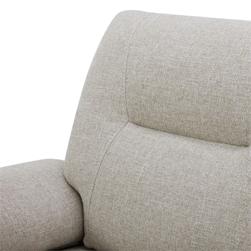 Pemberly Row Triple Zero Gravity Sofa and Recliner with Memory Foam in White