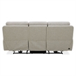 Pemberly Row Triple Zero Gravity Sofa and Recliner with Memory Foam in White