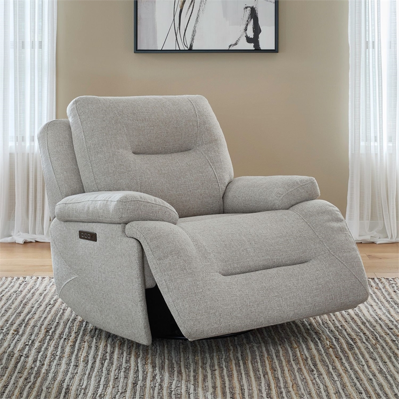 Pemberly Row Triple Zero Gravity Sofa and Recliner with Memory Foam in White