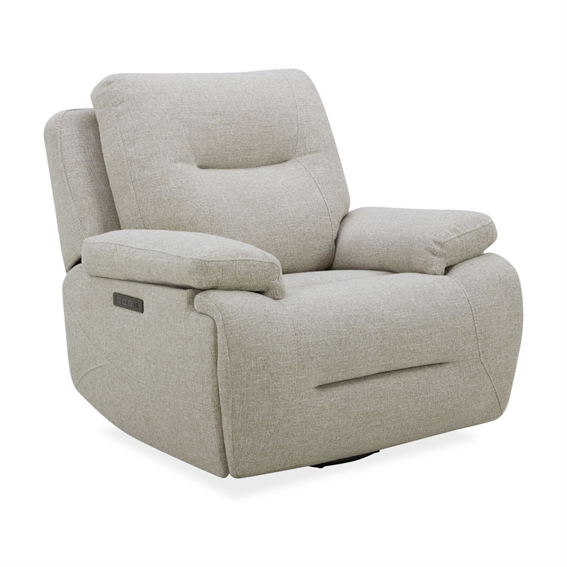 Pemberly Row Triple Zero Gravity Sofa and Recliner with Memory Foam in White