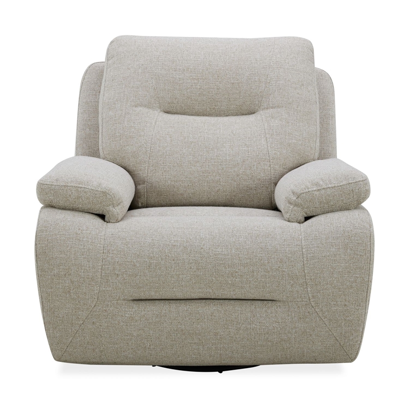 Pemberly Row Triple Zero Gravity Sofa and Recliner with Memory Foam in White