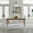 Pemberly Row 7 Piece Rectangular Dining Set with Splat Back Chairs in Bisque