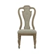 Pemberly Row 7 Piece Rectangular Dining Set with Splat Back Chairs in Bisque