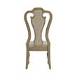 Pemberly Row 7 Piece Rectangular Dining Set with Splat Back Chairs in Bisque