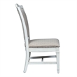 Pemberly Row 7 Piece Trestle Dining Set with Hostess Chairs in Antique White