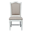 Pemberly Row 7 Piece Trestle Dining Set with Hostess Chairs in Antique White