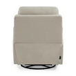 Pemberly Row Triple Power Swivel Glide Recliner with Charging in Gray Fabric
