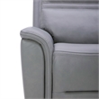Pemberly Row Triple Power Reclining Sofa Loveseat and Recliner in Blue Gray