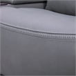 Pemberly Row Triple Power Reclining Sofa Loveseat and Recliner in Blue Gray