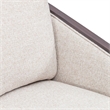 Pemberly Row Upholstered Swivel Accent Chair with Removable Cushion in Brown