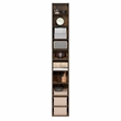Pemberly Row 10 Tier Bookshelf with Open Shelves for Books in Amber Pine Finish