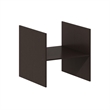 Pemberly Row H-Shelf Cube Organizer Insert for Extra Thick Series in Black Oak