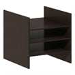 Pemberly Row 3 Shelf File Organizer Cube Insert for Storage in Dark Oak