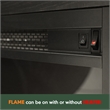 Pemberly Row Fireplace TV Entertainment Center up to 60 Inch in Dark Americano