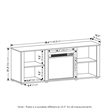 Pemberly Row Fireplace TV Entertainment Center up to 60 Inch in Dark Americano