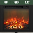 Pemberly Row Fireplace TV Entertainment Center up to 60 Inch in Dark Americano