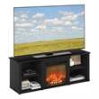 Pemberly Row Fireplace TV Entertainment Center up to 60 Inch in Dark Americano