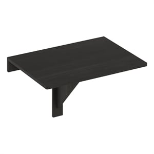 Pemberly Row Wall Mounting Folding Table with 50 lbs Capacity in Espresso