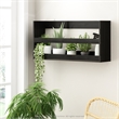 Pemberly Row Multipurpose Wall Mounting Storage Shelf in Espresso
