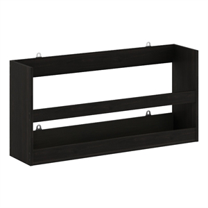 Pemberly Row Multipurpose Wall Mounting Storage Shelf in Espresso